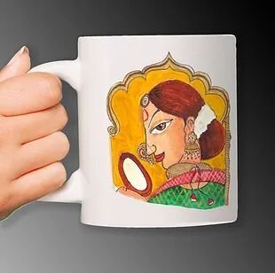 Customized Ceramic White Mug