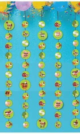 Customized Farm Animal Theme Danglers (PS Ani Dang 02)