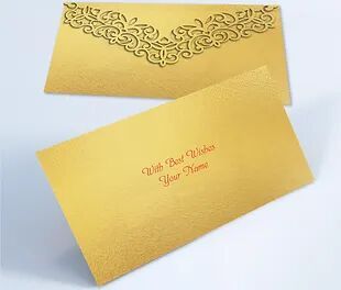 Customized / Non Customized Laser-Cut Shagun Envelopes