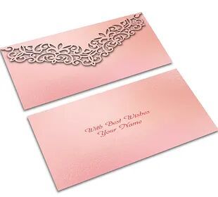 Customized / Non Customized Laser-Cut Shagun Envelopes