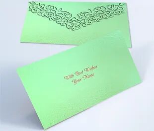 Customized / Non Customized Laser-Cut Shagun Envelopes