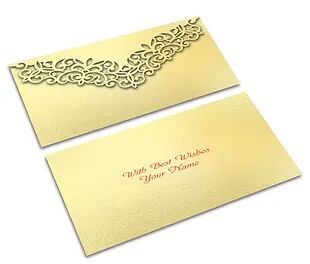 Customized / Non Customized Laser-Cut Shagun Envelopes