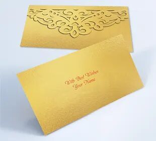 Customized / Non Customized Laser-Cut Shagun Envelopes