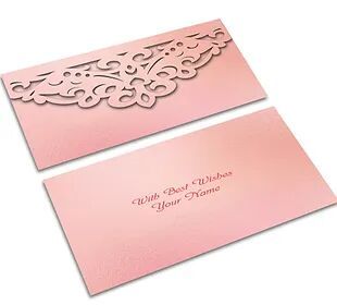 Customized / Non Customized Laser-Cut Shagun Envelopes