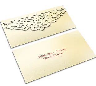 Customized / Non Customized Laser-Cut Shagun Envelopes