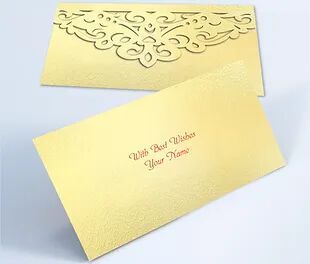 Customized / Non Customized Laser-Cut Shagun Envelopes