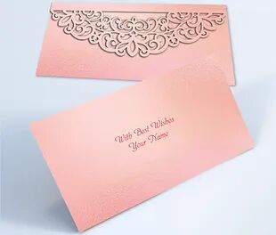 Customized / Non Customized Laser-Cut Shagun Envelopes