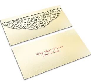 Customized / Non Customized Laser-Cut Shagun Envelopes