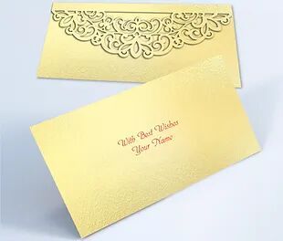 Customized / Non Customized Laser-Cut Shagun Envelopes
