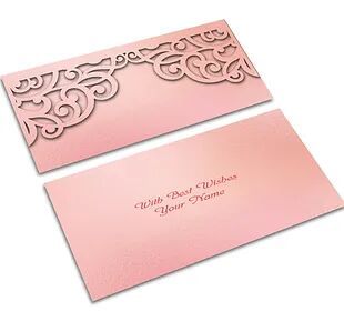 Customized / Non Customized Laser-Cut Shagun Envelopes