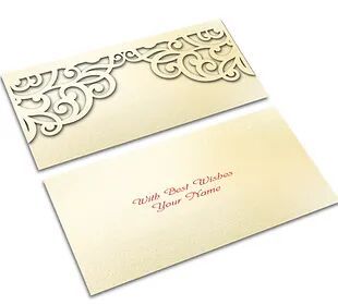 Customized / Non Customized Laser-Cut Shagun Envelopes