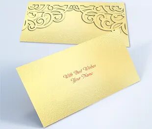 Customized / Non Customized Laser-Cut Shagun Envelopes