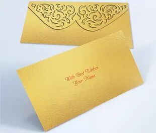Customized / Non Customized Laser-Cut Shagun Envelopes