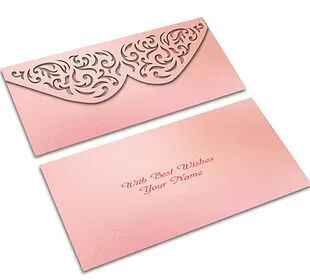 Customized / Non Customized Laser-Cut Shagun Envelopes