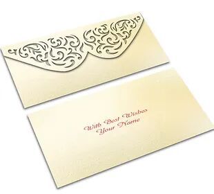 Customized / Non Customized Laser-Cut Shagun Envelopes