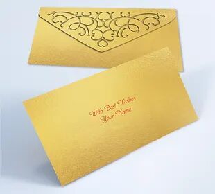 Customized / Non Customized Laser-Cut Shagun Envelopes