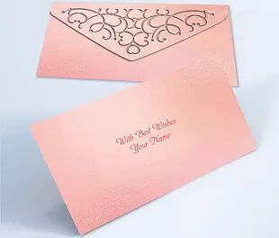 Customized / Non Customized Laser-Cut Shagun Envelopes