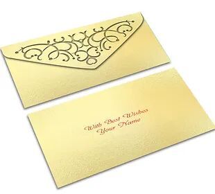 Customized / Non Customized Laser-Cut Shagun Envelopes