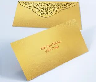 Customized / Non Customized Laser-Cut Shagun Envelopes