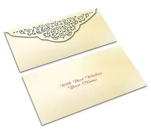 Customized / Non Customized Laser-Cut Shagun Envelopes