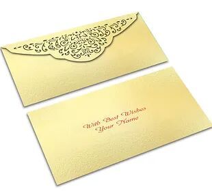 Customized / Non Customized Laser-Cut Shagun Envelopes