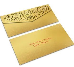 Customized / Non Customized Laser-Cut Shagun Envelopes