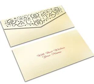 Customized / Non Customized Laser-Cut Shagun Envelopes