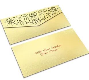 Customized / Non Customized Laser-Cut Shagun Envelopes