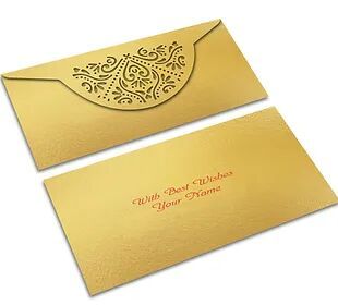 Customized / Non Customized Laser-Cut Shagun Envelopes
