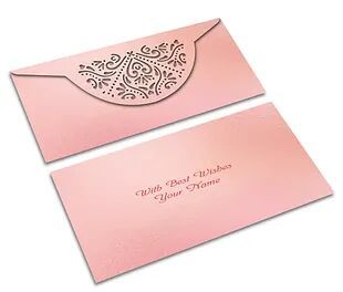 Customized / Non Customized Laser-Cut Shagun Envelopes
