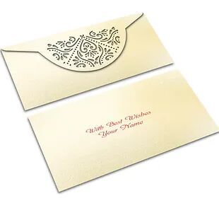 Customized / Non Customized Laser-Cut Shagun Envelopes