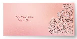 Customized / Non Customized Laser-Cut Shagun Envelopes