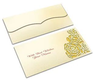 Customized / Non Customized Laser-Cut Shagun Envelopes