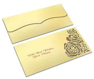 Customized / Non Customized Laser-Cut Shagun Envelopes