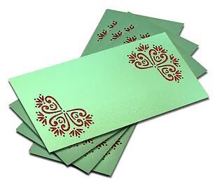 Customized / Non Customized Laser-Cut Shagun Envelopes