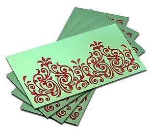 Customized / Non Customized Laser-Cut Shagun Envelopes