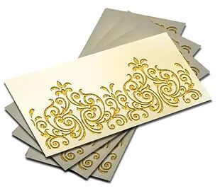 Customized / Non Customized Laser-Cut Shagun Envelopes