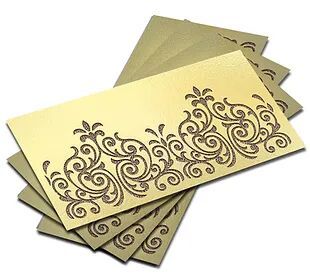 Customized / Non Customized Laser-Cut Shagun Envelopes