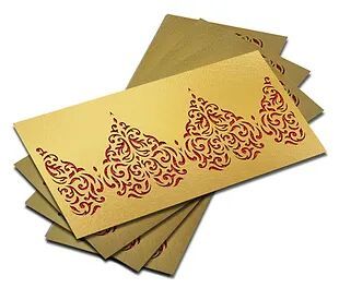 Customized / Non Customized Laser-Cut Shagun Envelopes