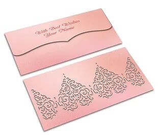 Customized / Non Customized Laser-Cut Shagun Envelopes