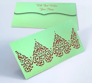 Customized / Non Customized Laser-Cut Shagun Envelopes