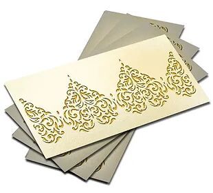 Customized / Non Customized Laser-Cut Shagun Envelopes
