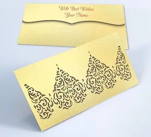 Customized / Non Customized Laser-Cut Shagun Envelopes