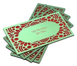 Customized / Non Customized Laser-Cut Shagun Envelopes