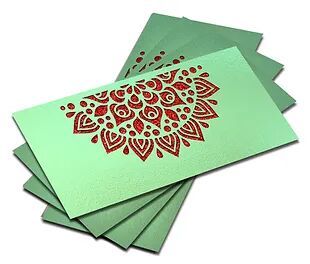 Customized / Non Customized Laser-Cut Shagun Envelopes