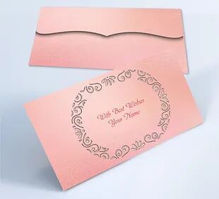 Customized / Non Customized Laser-Cut Shagun Envelopes