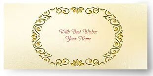 Customized / Non Customized Laser-Cut Shagun Envelopes