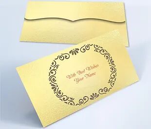 Customized / Non Customized Laser-Cut Shagun Envelopes