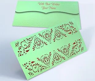 Customized / Non Customized Laser-Cut Shagun Envelopes
