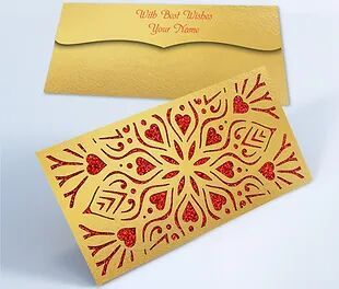 Customized / Non Customized Laser-Cut Shagun Envelopes